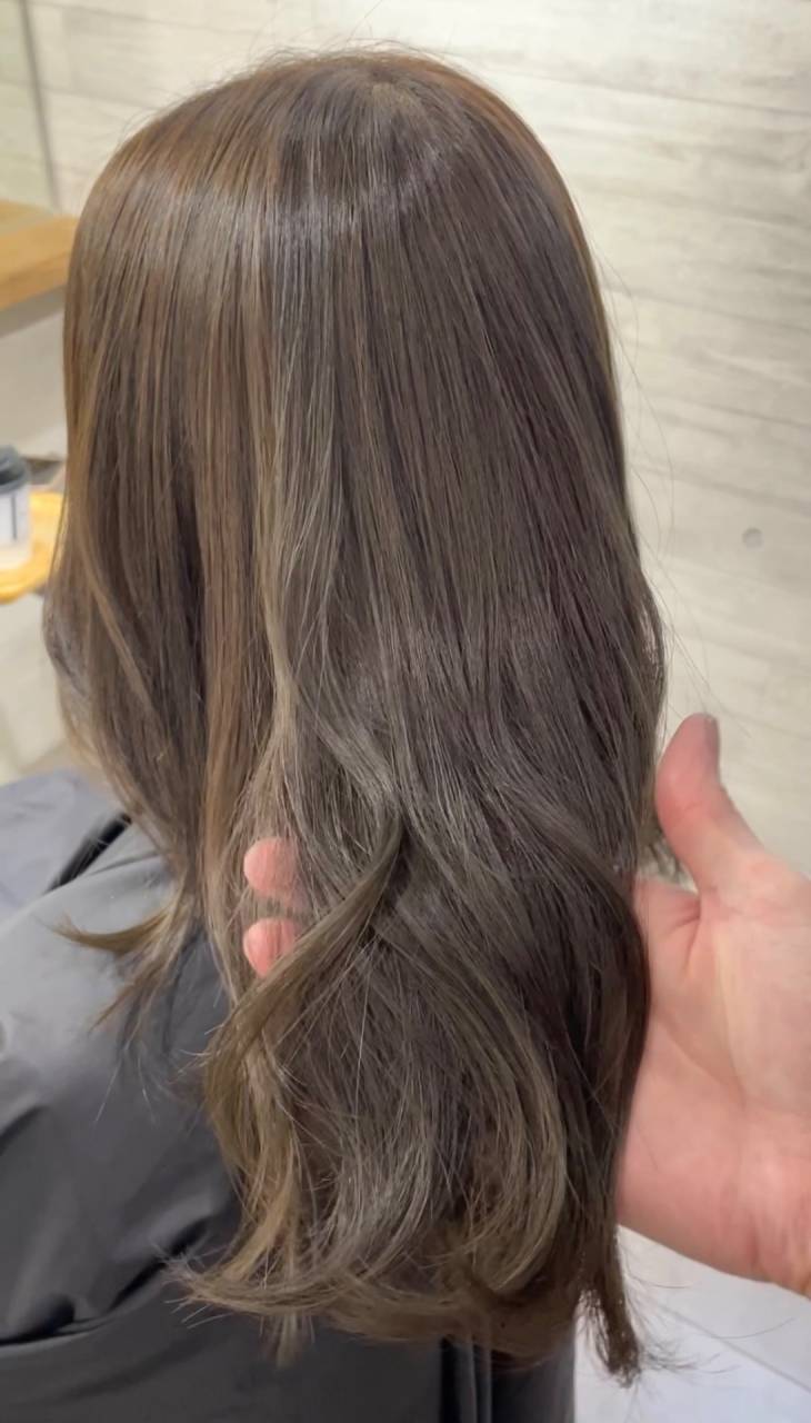 【自由が丘グレージュカラー】オレンジみを抑えて透明感たっぷりの艶髪へ!自由が丘の美容室ANNDER髪質改善